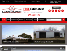 Tablet Screenshot of legacybarnco.com